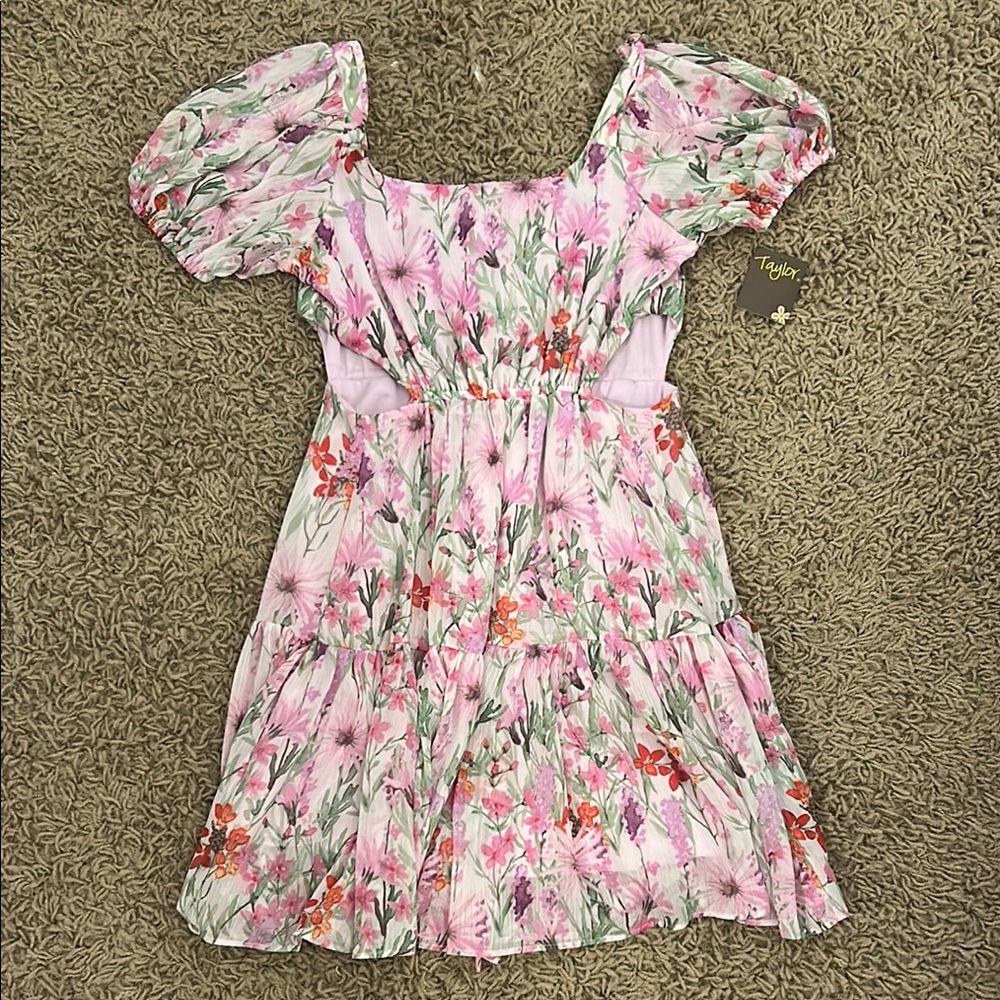 Taylor Floral Pink Dress